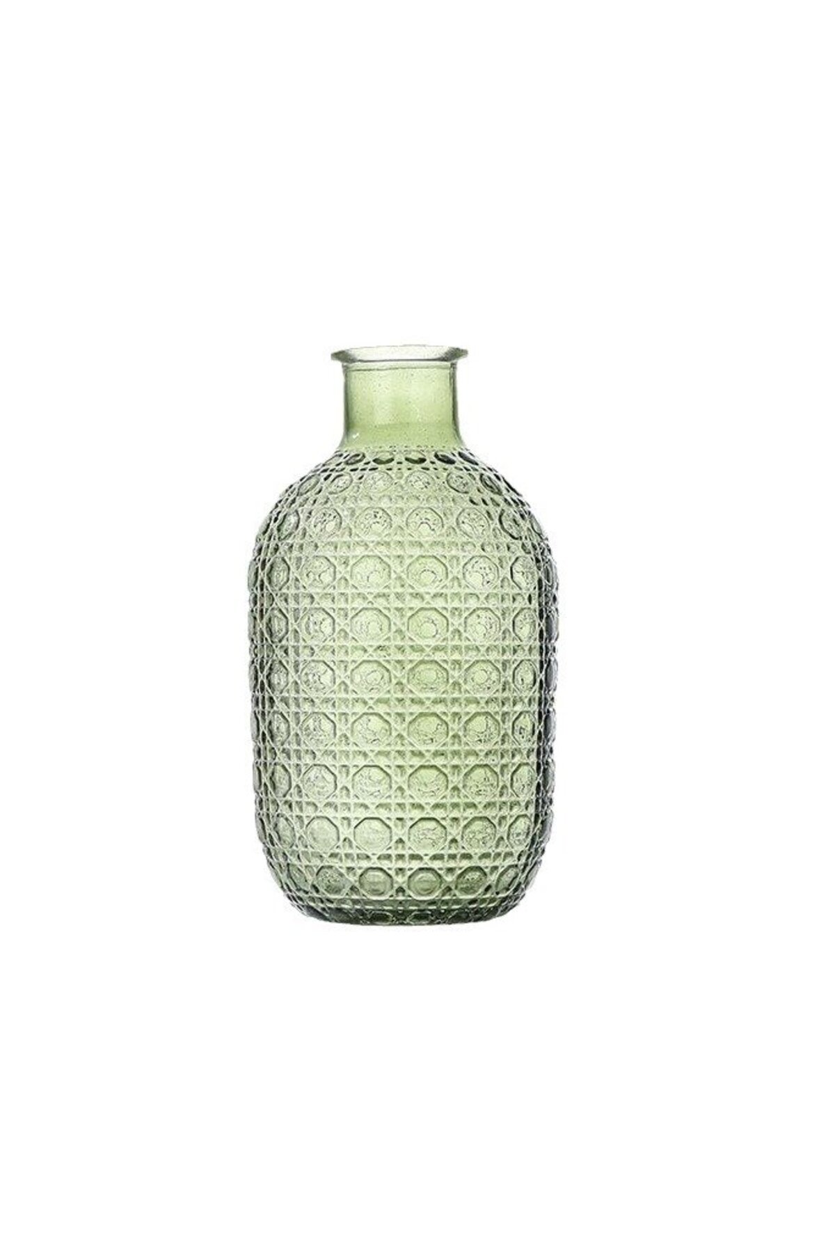 Elegant Green Glass Vase