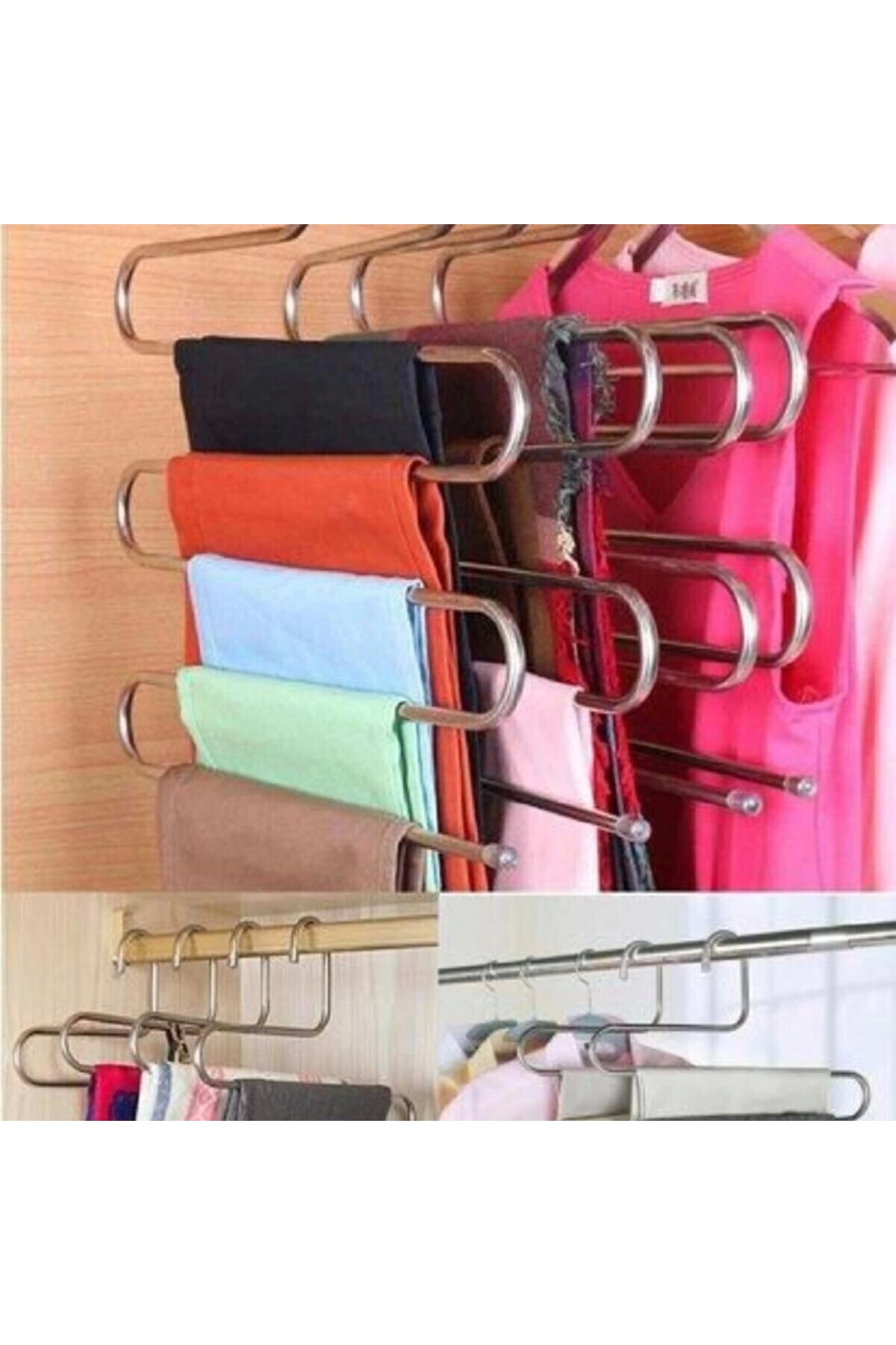 Wardrobe Interior 5-Layer Pants Scarf Shawl Hanger Hanger