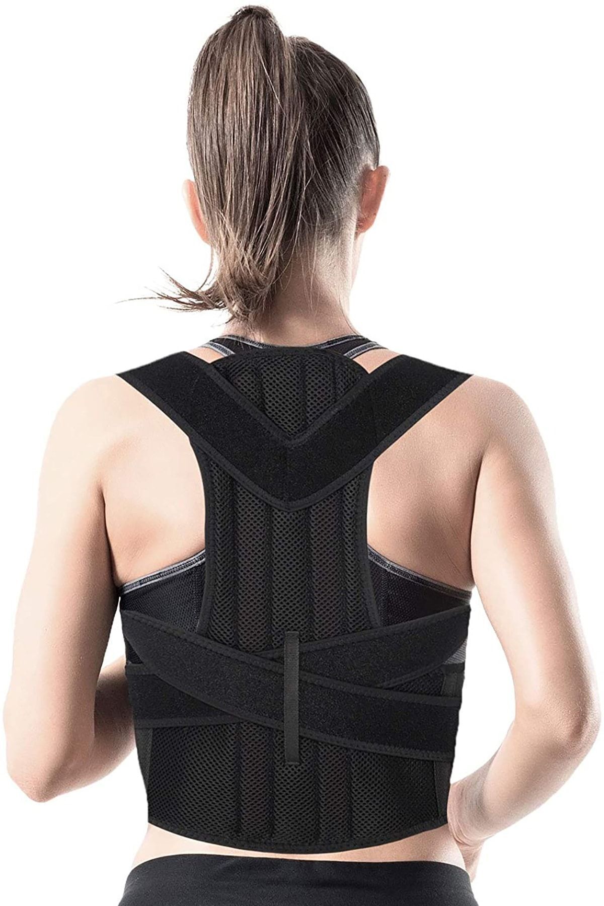 Upright Posture Bodice Women Men Orthopedic Back Corset For Stand Anti Humpback Waist Black