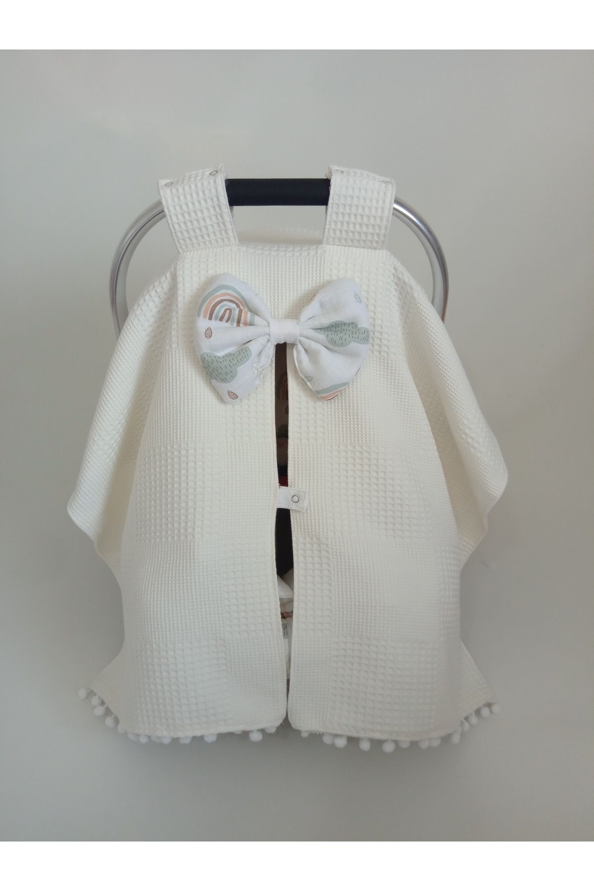 Wenaris Çift Taraflı Puset Örtüsü, Puset Minderi, Puset Çarşafı, 3 Parça fotoğrafı 2 (önizleme)