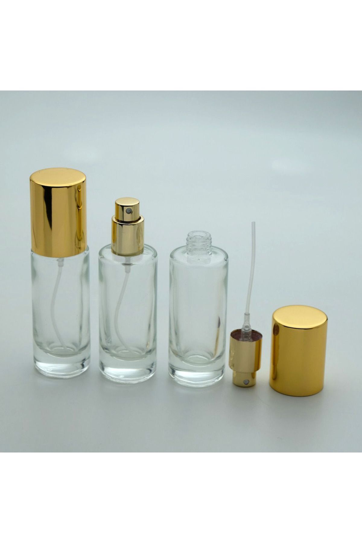 D&B YOL Boş Parfüm Şişesi 20 ml (5 ADET) (TEKRAR DOLDURULABİLİR) Boş Şeffaf Şişe