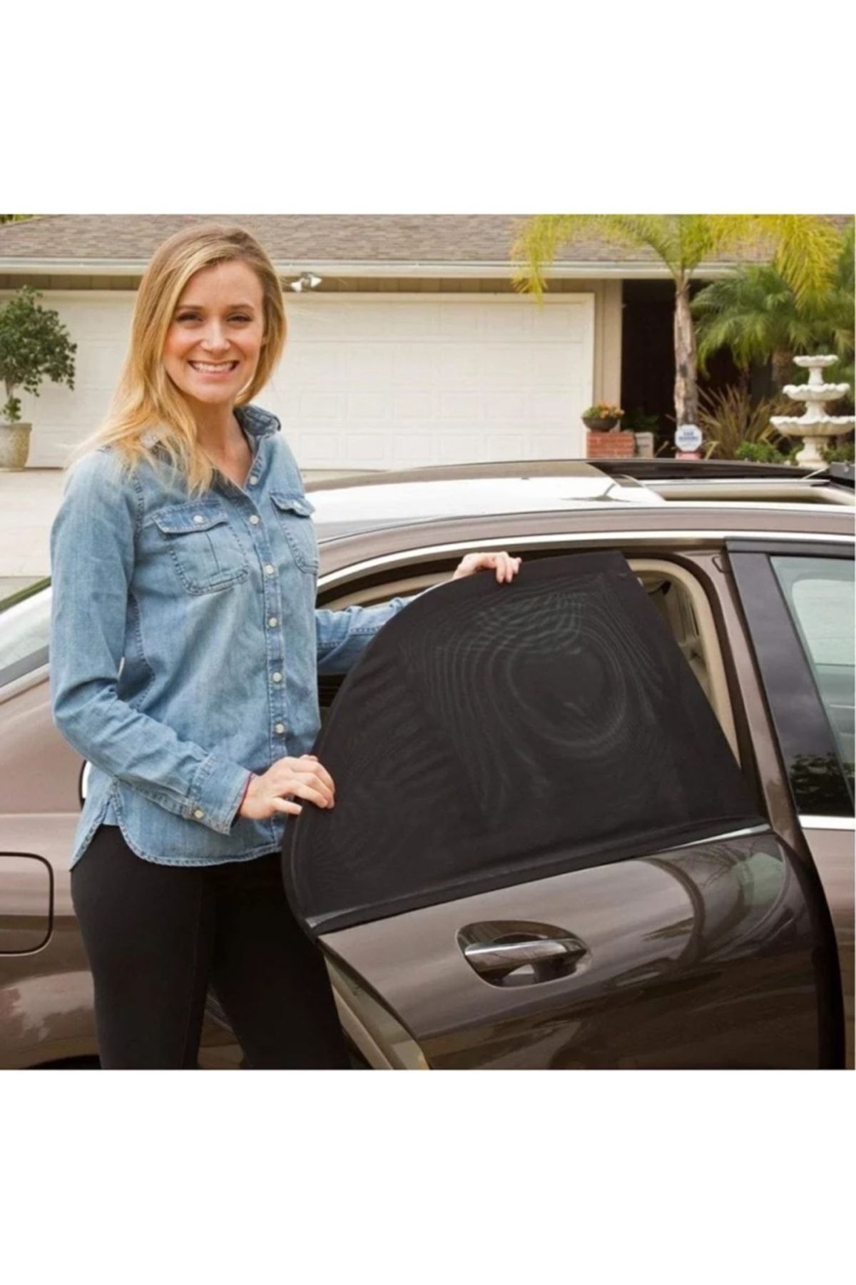 BYENS Oto Güneşlik Perde Araba Yan Cam Perdesi Güneş Önleyici Araç Içi Güneşliği Için Sinekliği fotoğrafı 4 (önizleme)