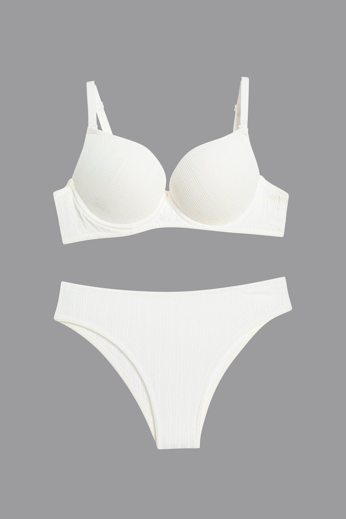 BY GUZEL-Light Supported Basic Twist Bra Set 7