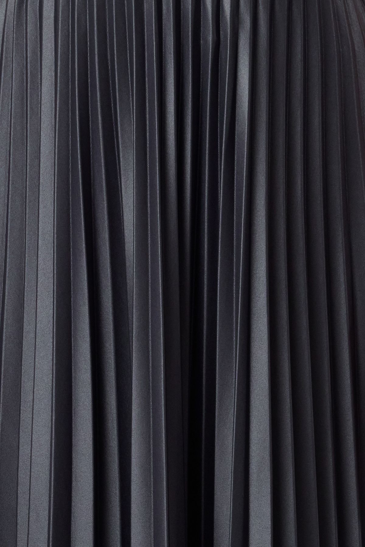 Trendyol Collection-Anthrazitfarbener, plissierter, gerader A-Linien-Strickrock TWOSS24ET00041 3