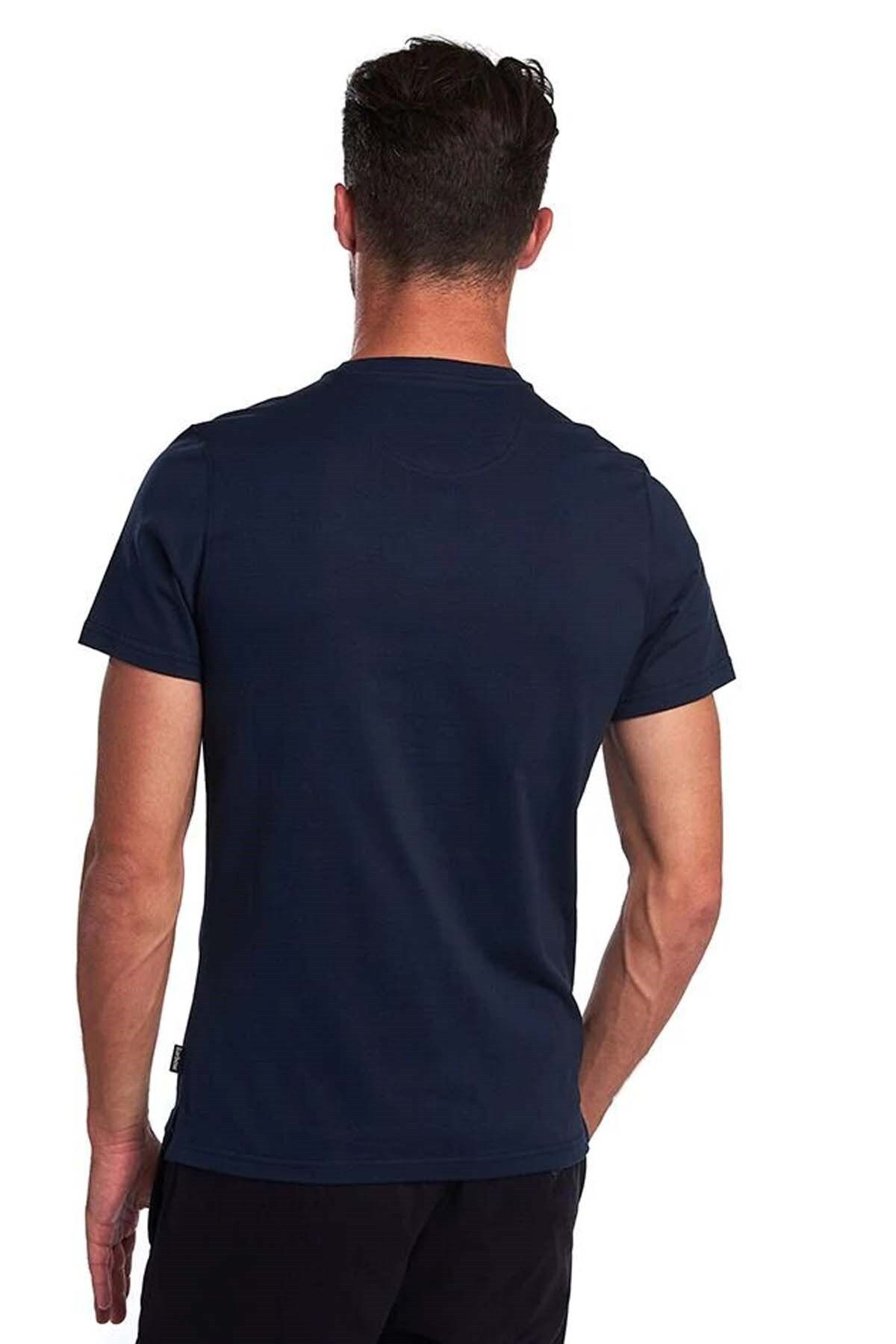 تی شرت آبی مردانه Durness Poket NY91 Navy Barbour