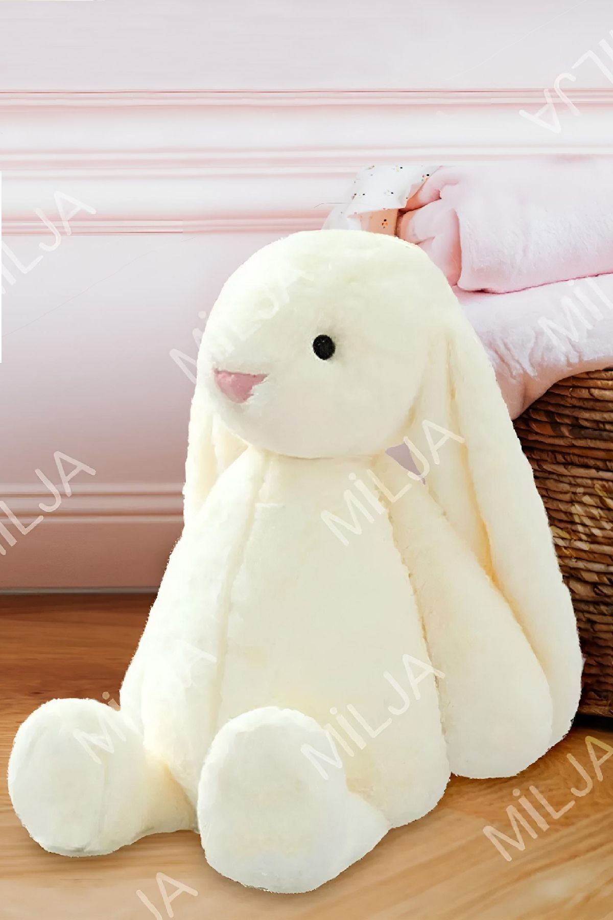 MİLJA Peluş Tavşan Uyku Arkadaşım 65 cm fotoğrafı 2 (önizleme)