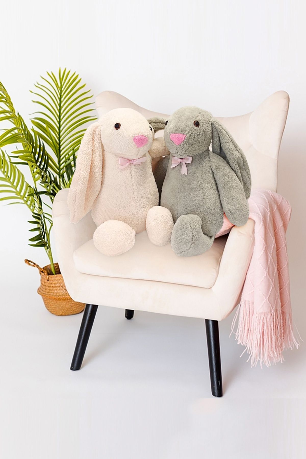 MİLJA Peluş Tavşan Uyku Arkadaşım 65 cm fotoğrafı 3 (önizleme)