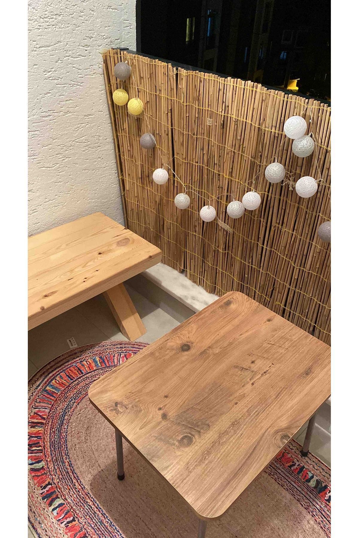 Kamış Hasır Çit Gölgelik Dekoratif Hasır Ürünü 1 Metre x 1,50 Metre 4