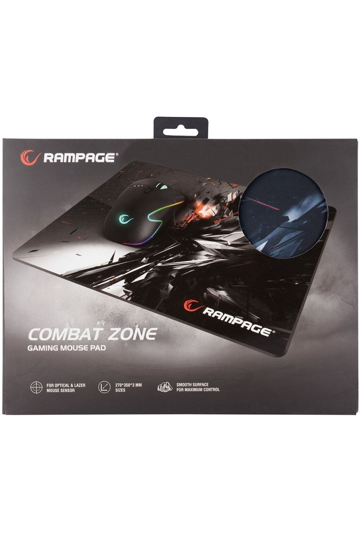 Combat Zone 270x350x3mm Gaming Mouse Pad 4
