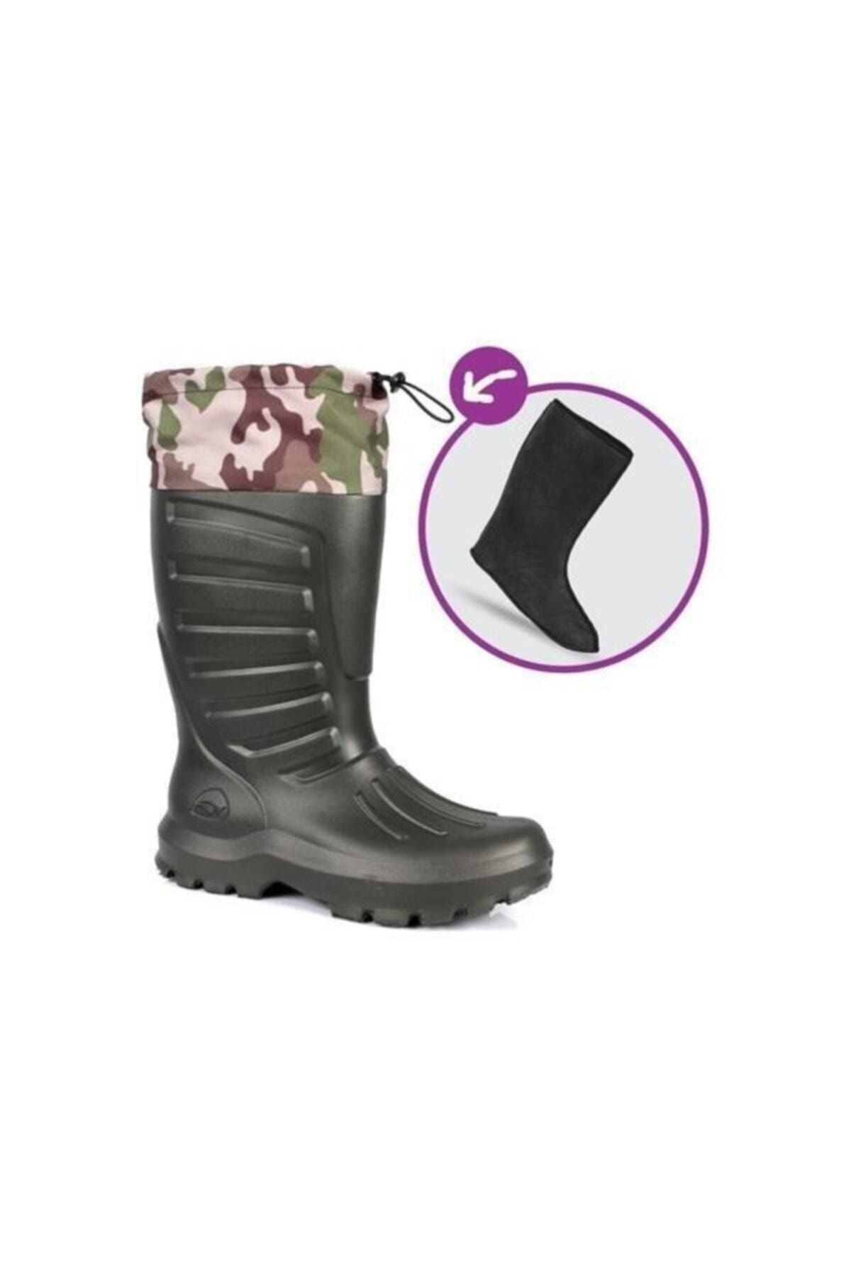 Sonimix Kamuflaj Konçlu Avcı Çizmesi 42 No