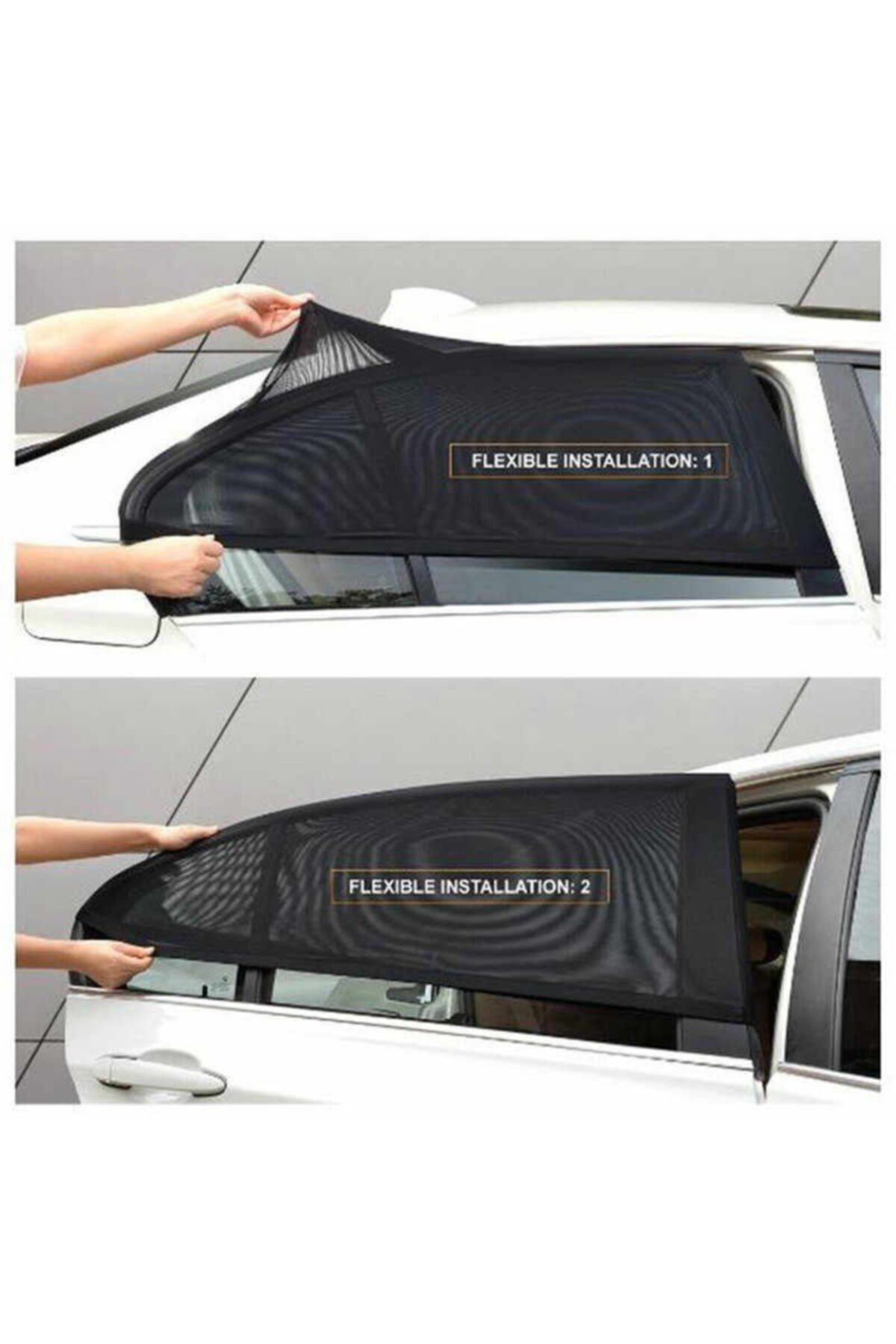 QuickBuy 2 Adet Oto Yan Cam Perdesi Araba Arka Güneşlik Araç Anne Bebek Çocuk Perde Arka Koltuk Emzirme Örtü fotoğrafı 5 (önizleme)