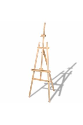 ÇANAKCI AHŞAP Şövale 172 Cm Ahşap Resim Şovalesi Ressam Sehpası Ayarlanabilir