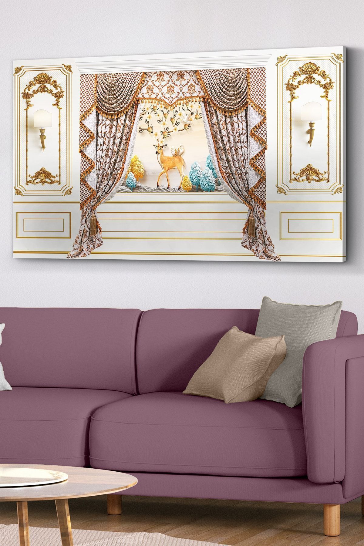 Evinemoda Pânză De Cerb - Pictură Pe Pânză - 40 x 30