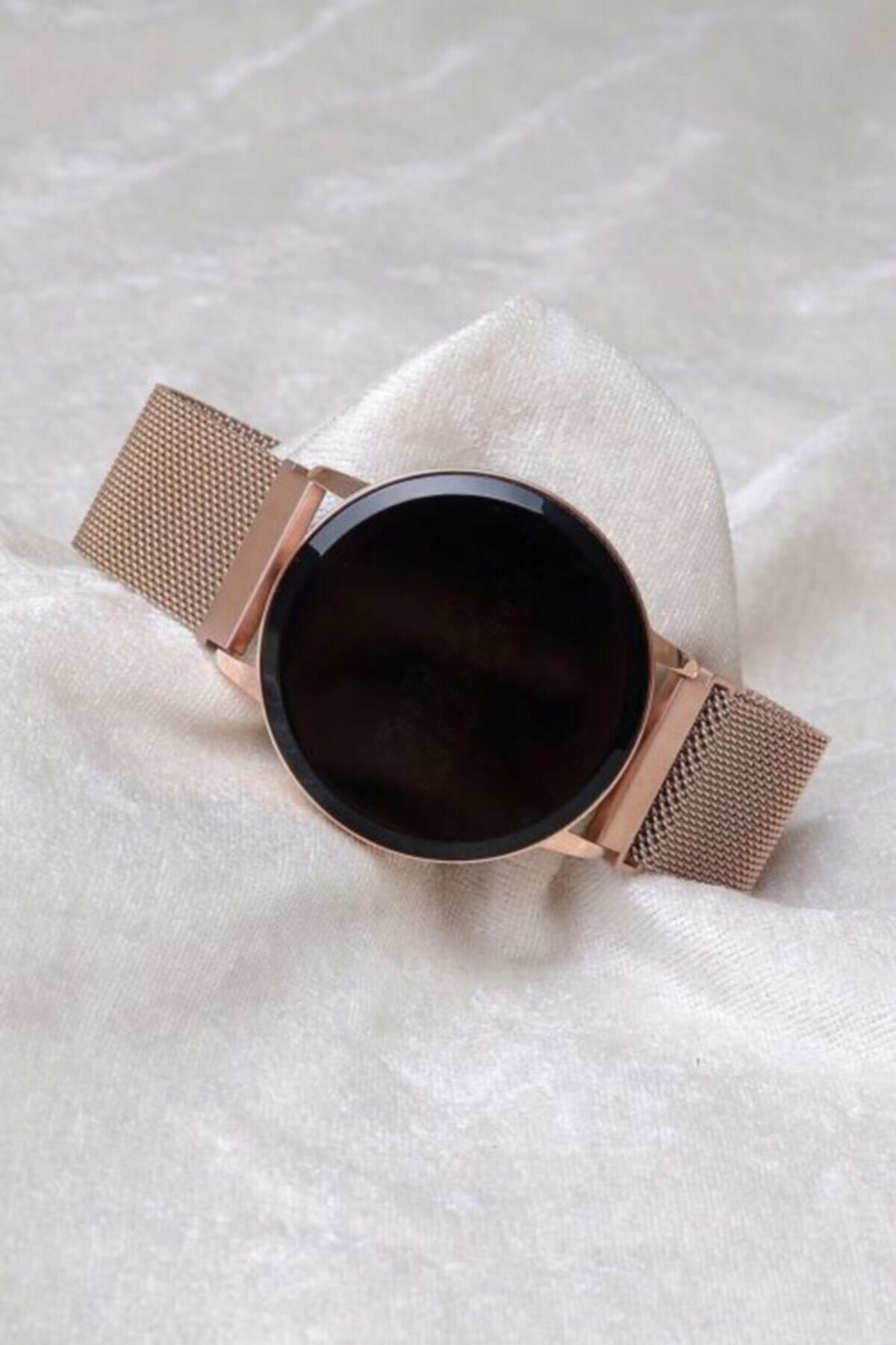 Spectrum Unisex Rose Gold Mıknatıslı Dokunmatik Kol Saati Xt250129