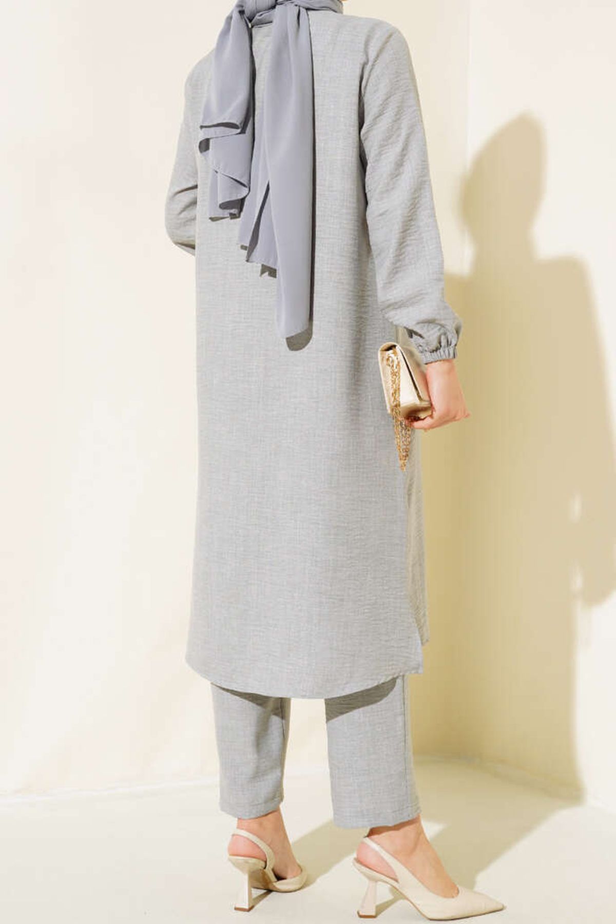 Terrenova-Judge Collar and Buttoned Double Tunic Set 3