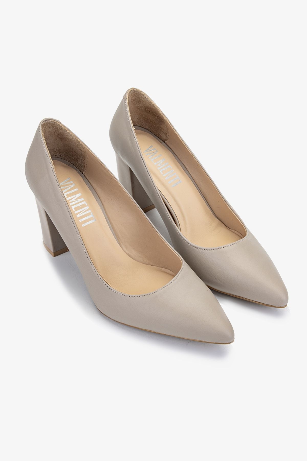 Valmenti-Samanta Mink Genuine Leather Women's Heeled Shoes 2