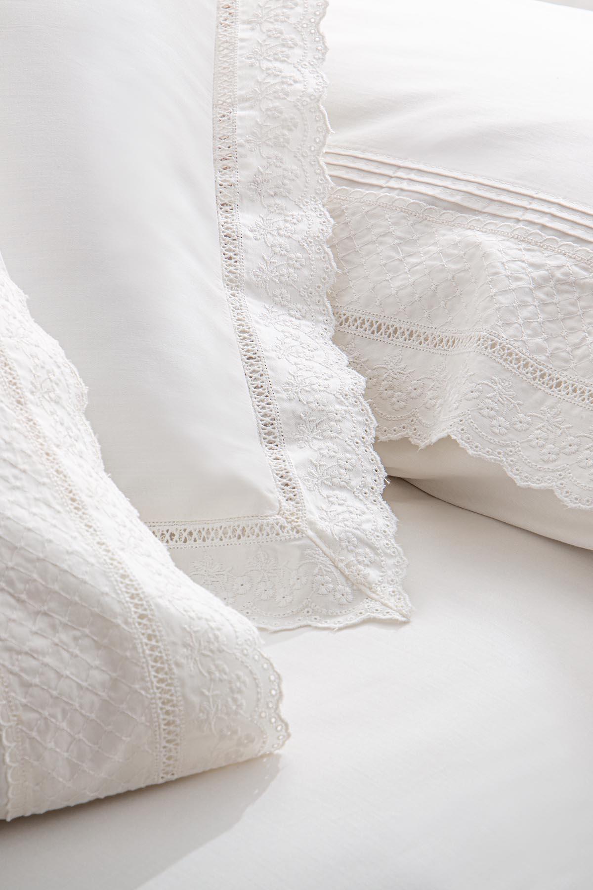 سرویس روتختی سایز بزرگ  بژ اکوکاتنEcocotton | NVRLVA240x220-R004 اورجینال - تصویر 4
