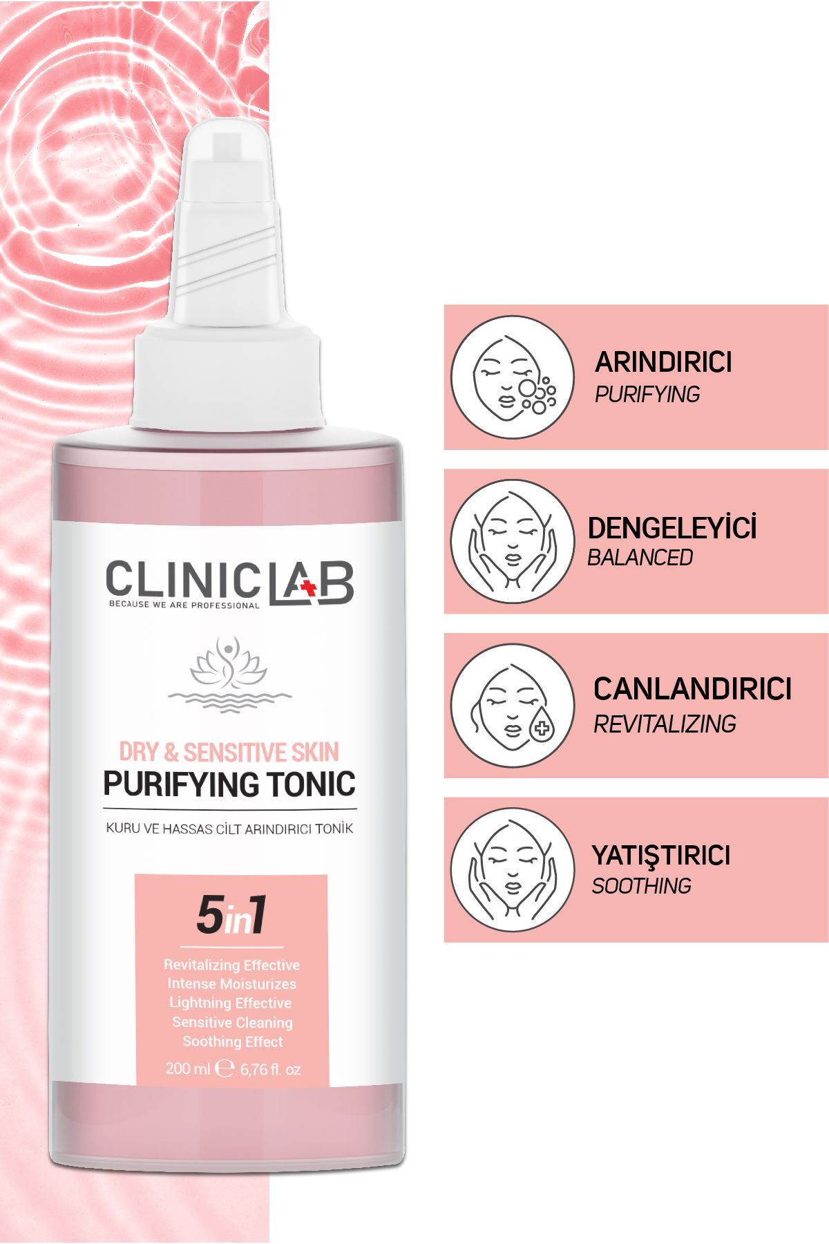 Kuru Ve Hassas Cilltler Için Arındırıcı Tonik 200 ml — 8683744978846 — تصویر 2 از 6