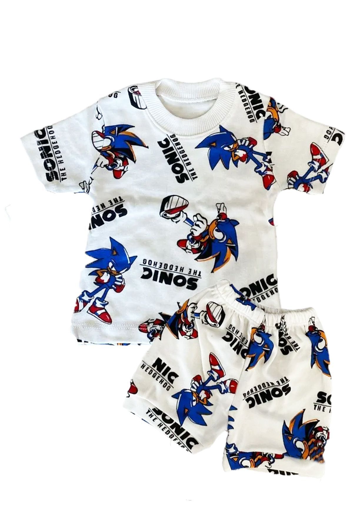 Sonic Detailed Baby Summer Top and Bottom Set