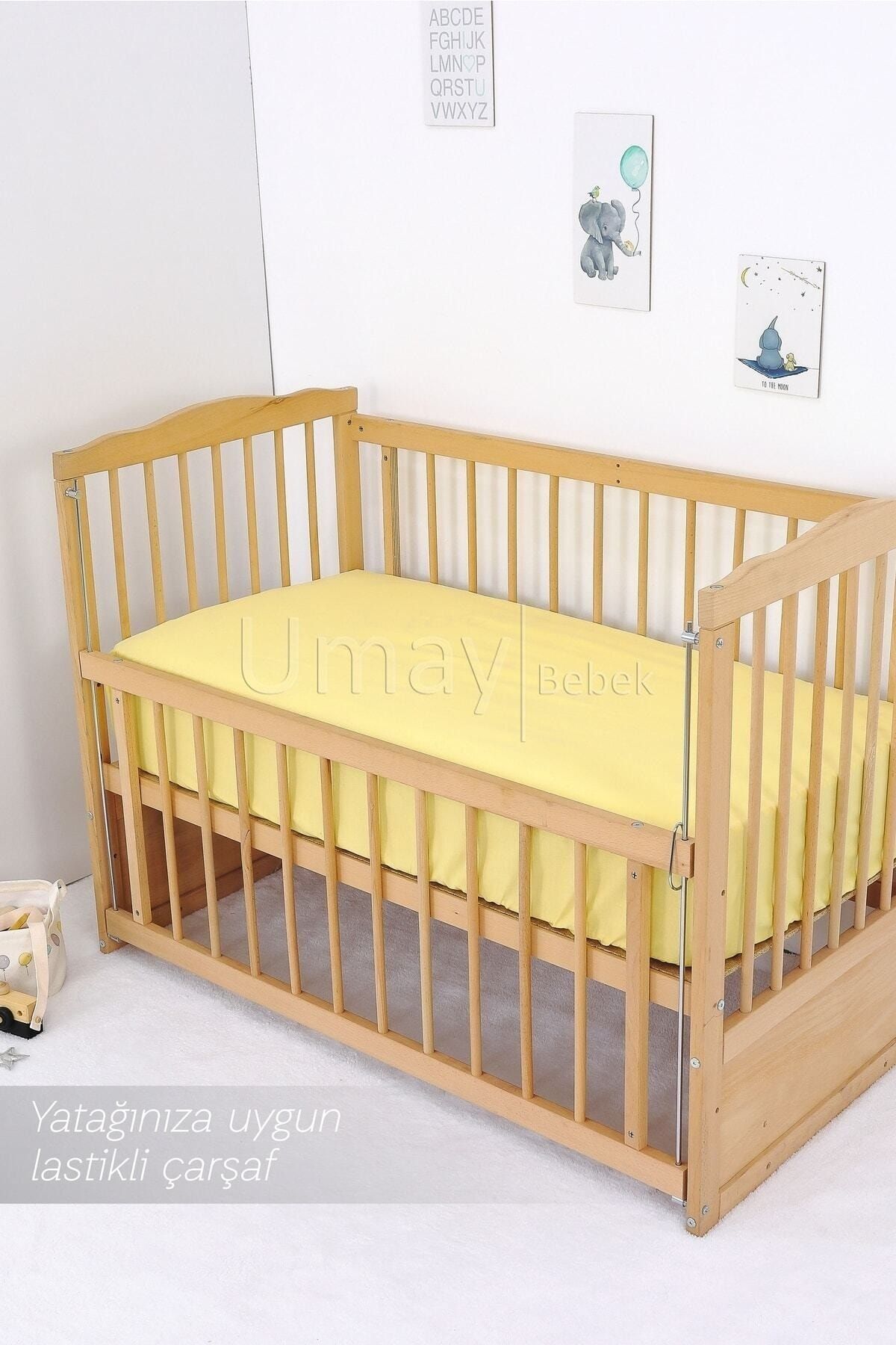 Umaybebek-طقم غطاء لحاف أطفال مقاس 60x120، حشوة، شرشف مسطح - 100% قطن 5