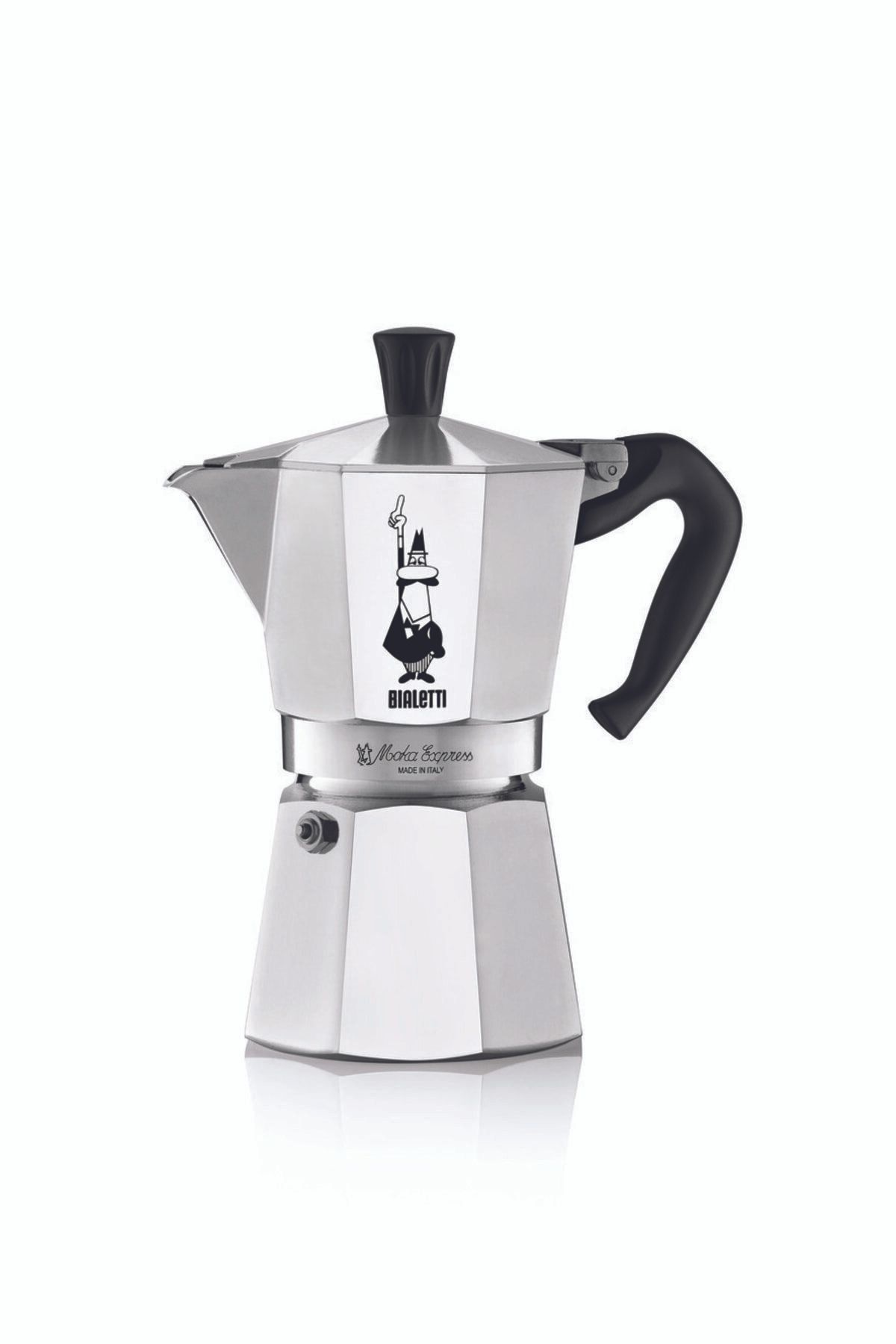 teknotrust 100-199 ml Moka Express 4 Cup Mokapot ( Moka Express 4 Cup Classic Aluminum Moka Pot) Gri Alüminyum