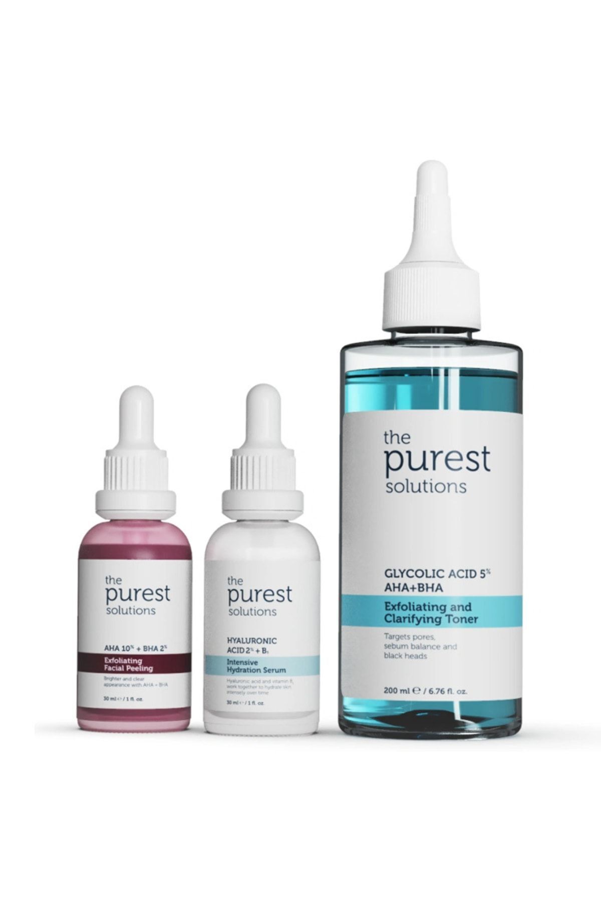 The Purest Solutions Siyah Nokta Karşıtı Ve Gözenek Sıkılaştırmaya Yardımcı Nemlendirici Bakım Seti