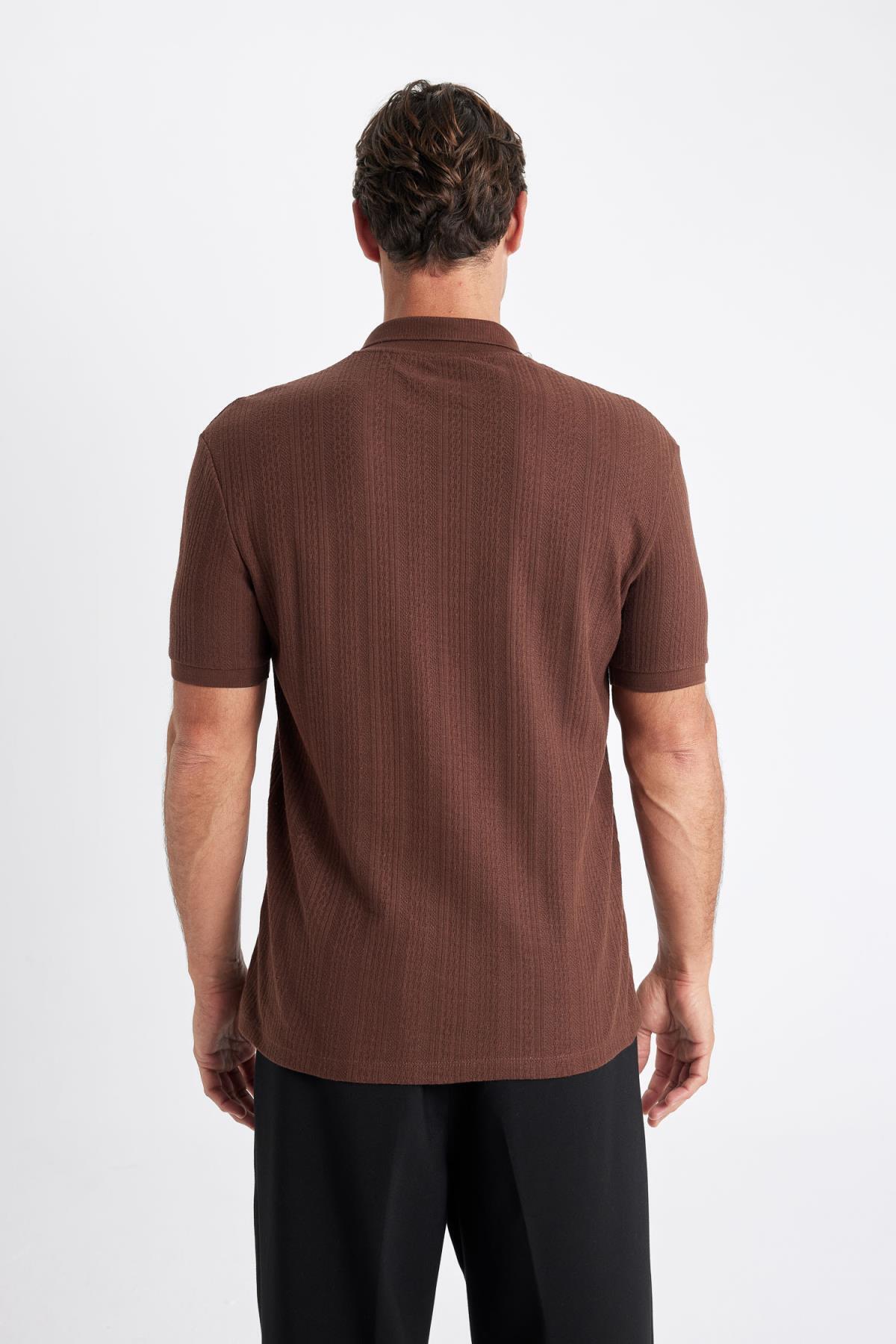 پولوشرت مردانه دفاکتو | C4140AX24SM Defacto - Image 6