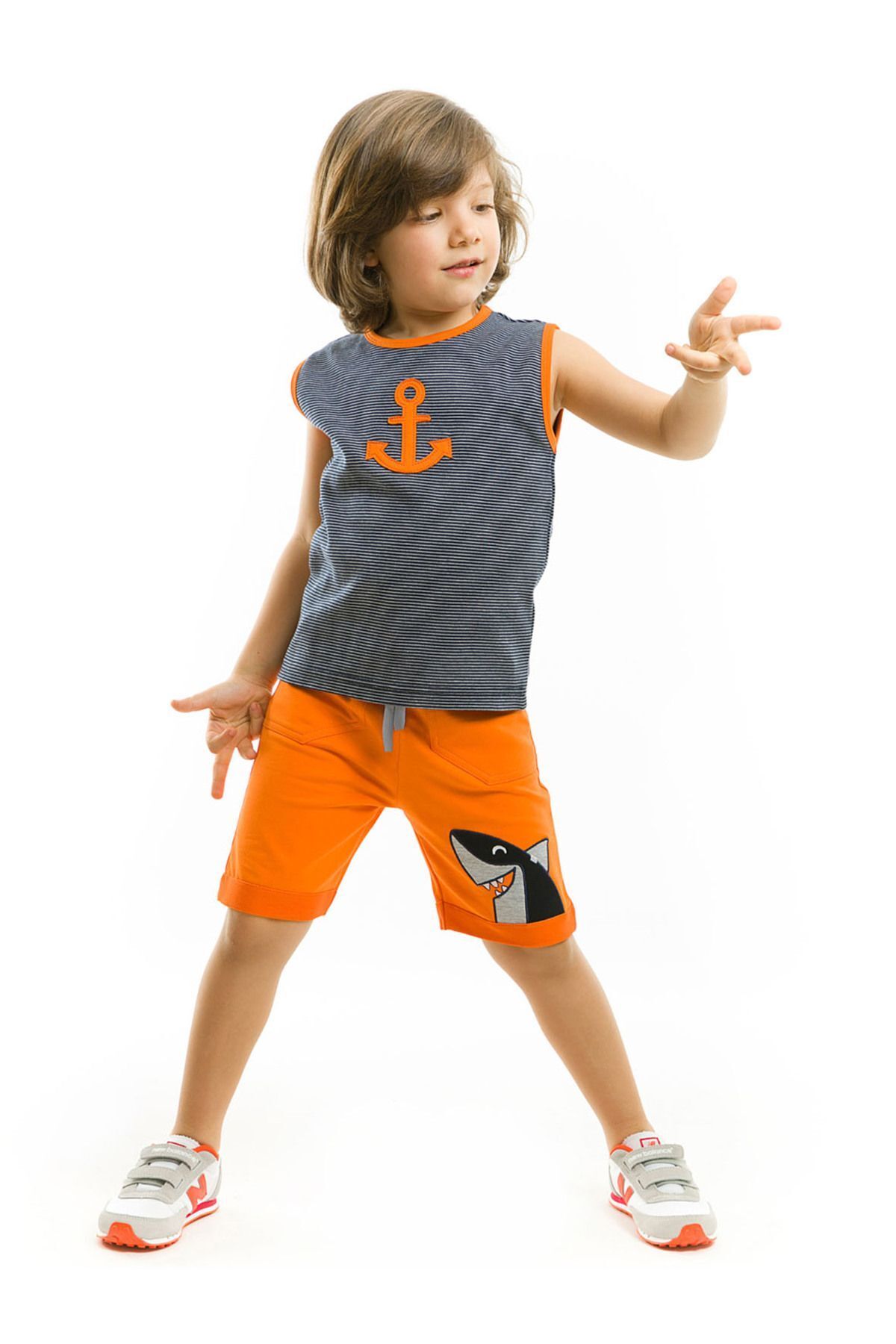 Denokids Orange Capa Boy Футболка и шорты CFF-20Y1-333