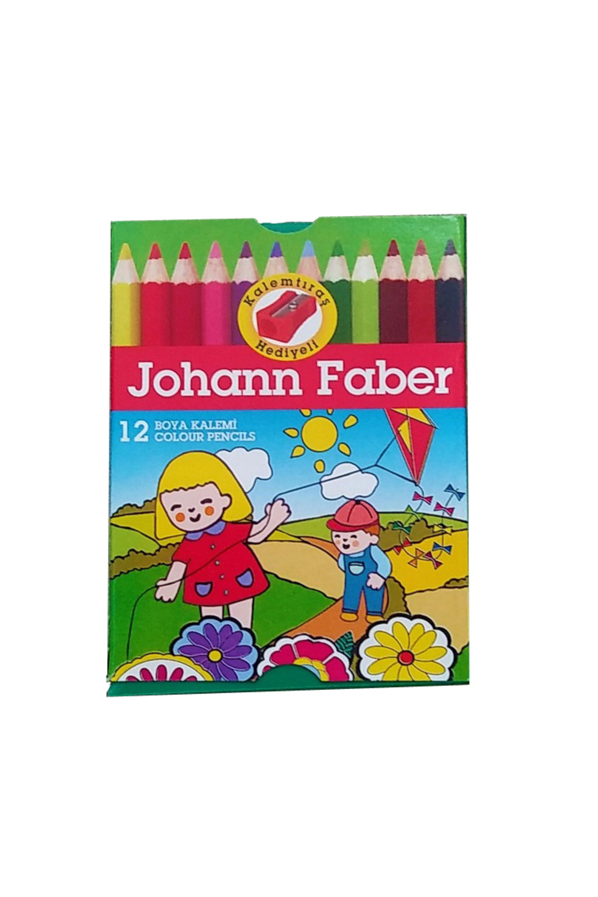 Johann Faber Kuruboya 12 Renk Yarım Boy Karton Kutu