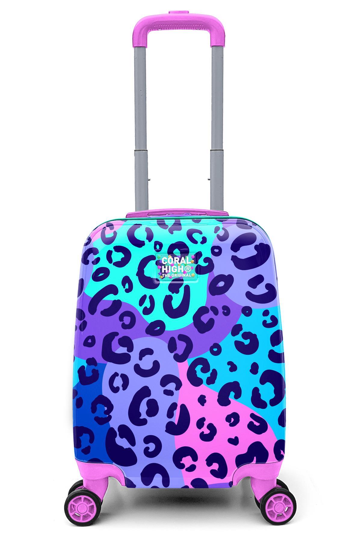 Kids Leopard Patterned Children's Suitcase 16787