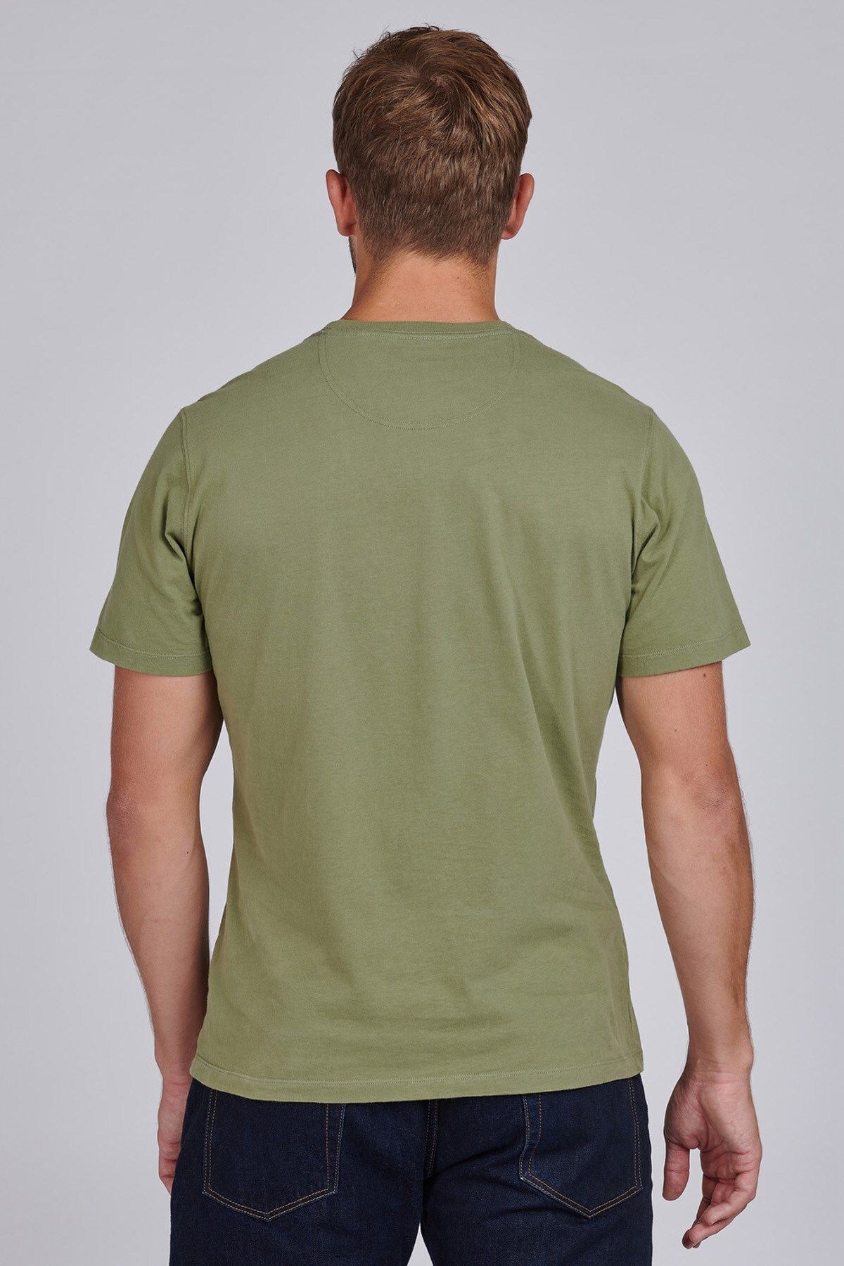 تی شرت سبز مردانه B.int. ایندیانا GN15 Moss Light Barbour