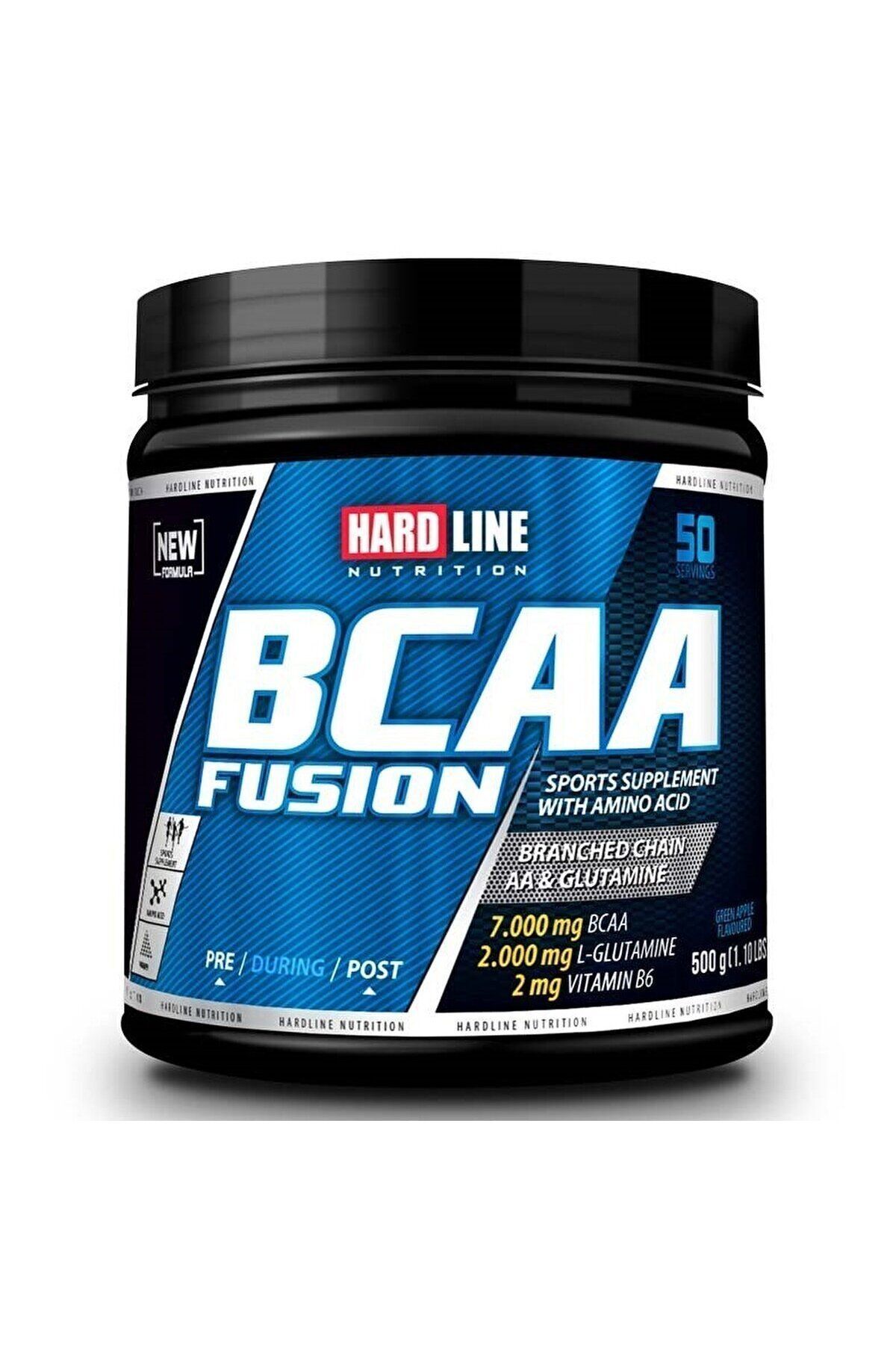 Hardline Bcaa Fusion 500 гр со вкусом зеленого яблока 8697448350167