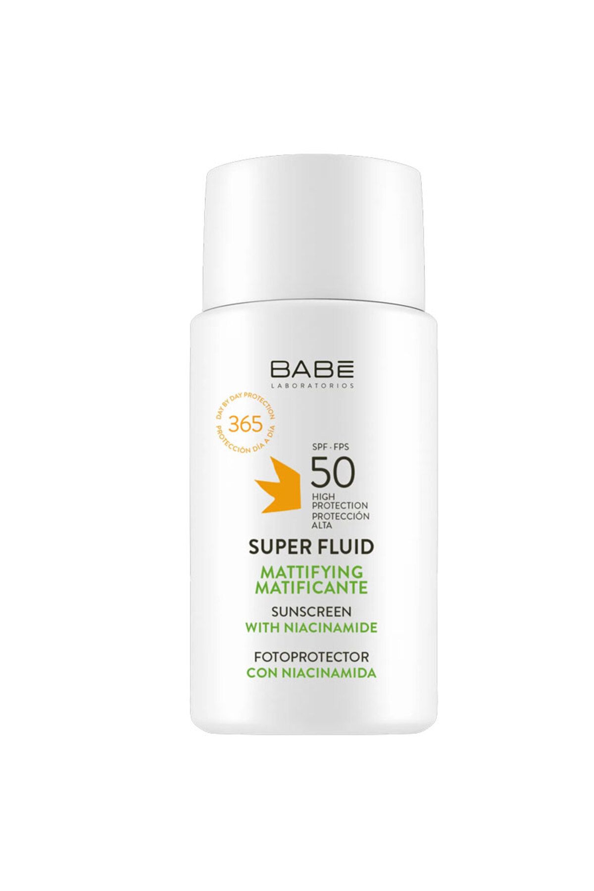 Babe Laboratorios Babe Super Fluid Солнцезащитный крем, матирующий Spf50, 50 мл 631572