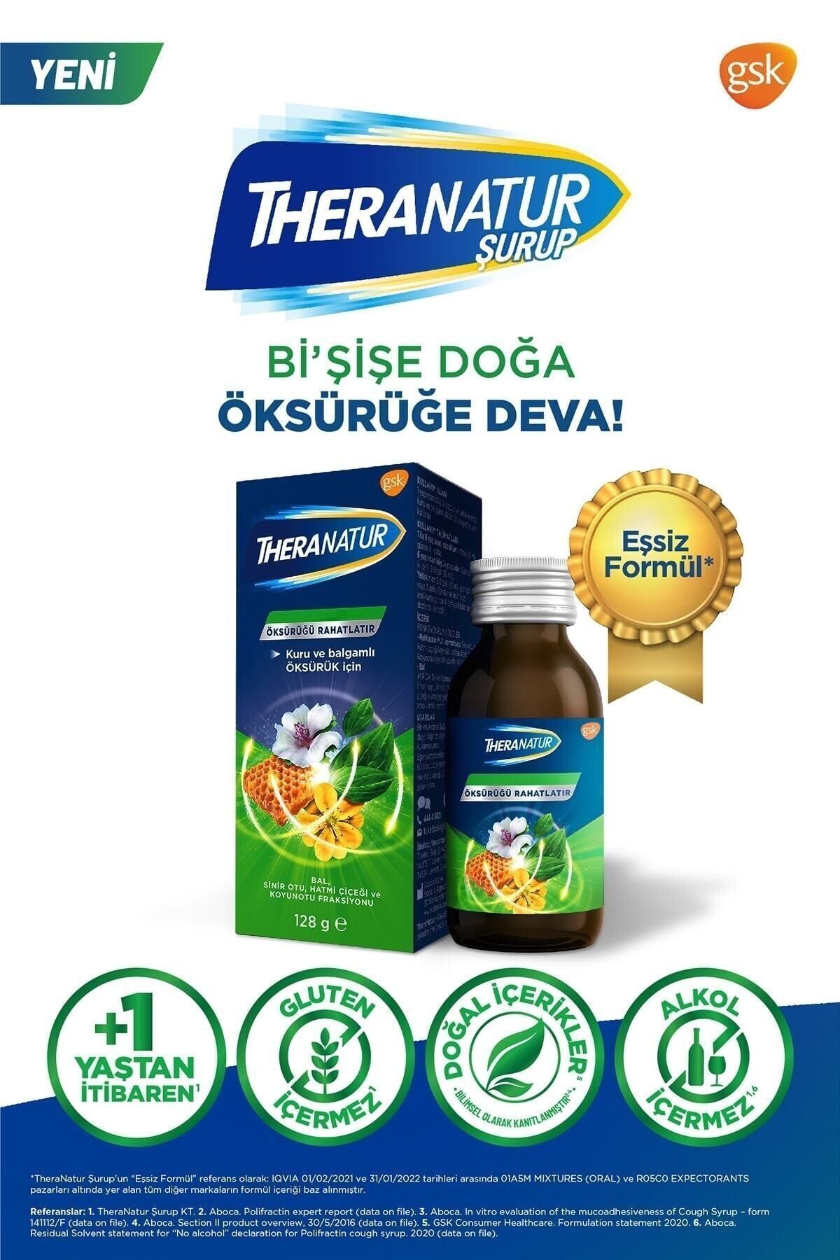 GSK Theranatur Сироп 128 г Аптекар Здравоохранение