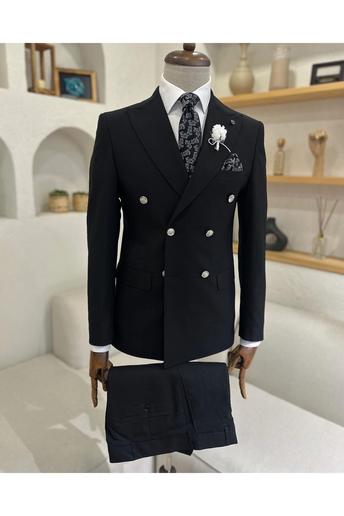 Ayber Men's Collection Kruvaze Takım Elbise