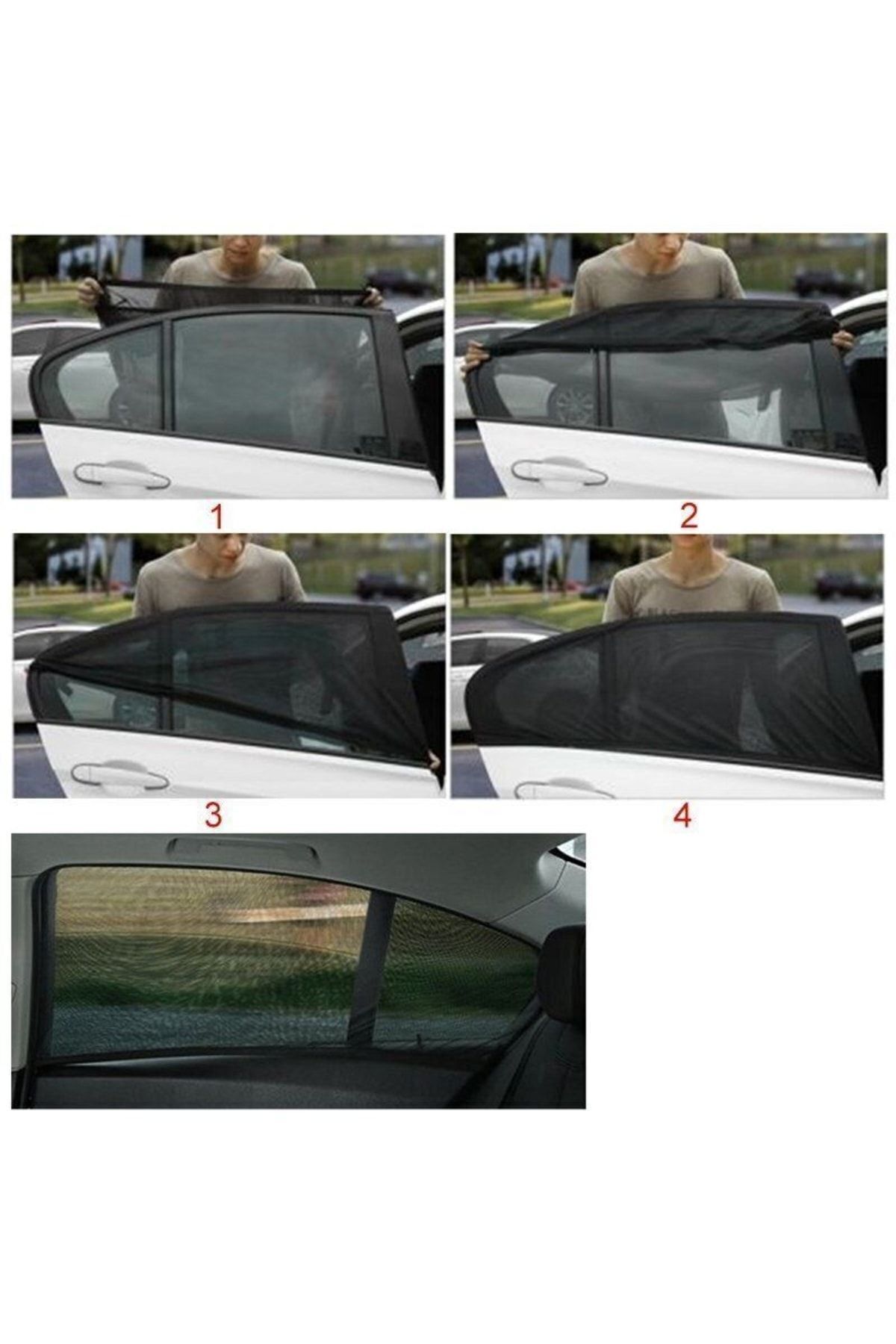 HeiN 2 Adet Araba Yan Cam Perdesi Oto Güneşlik Perde fotoğrafı 6 (önizleme)