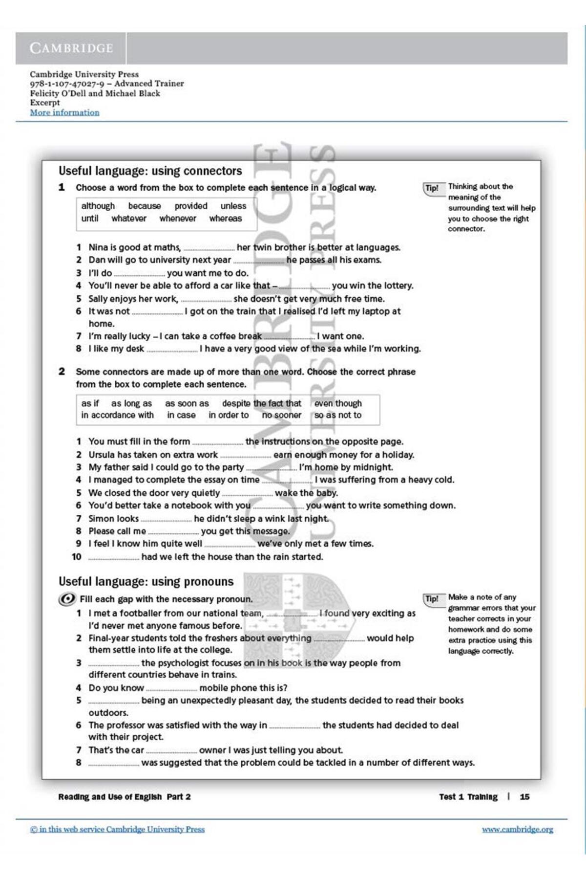 Cambridge University Press-Advanced Trainer Six Practice Tests with Answers with Audio 4