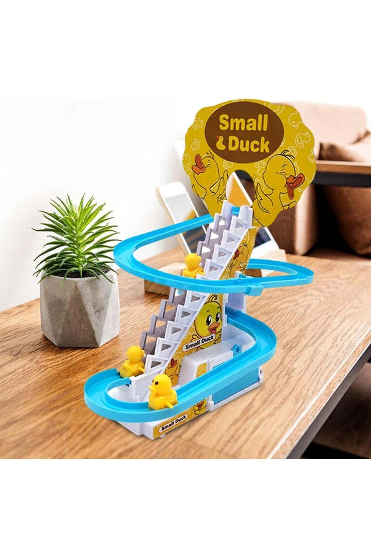 9 Ördekli Ördek Dön Dolaş Işıklı Müzikli Ördekli Dön Dolaş Oyunu Merdivenden Kayan Ördekler