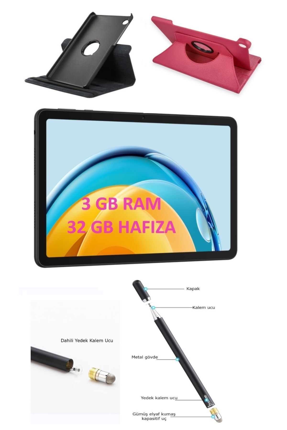 Huawei Matepad Se 3/32 Gb Tablet Mot Acsesuar 360 Kılıf Kalem