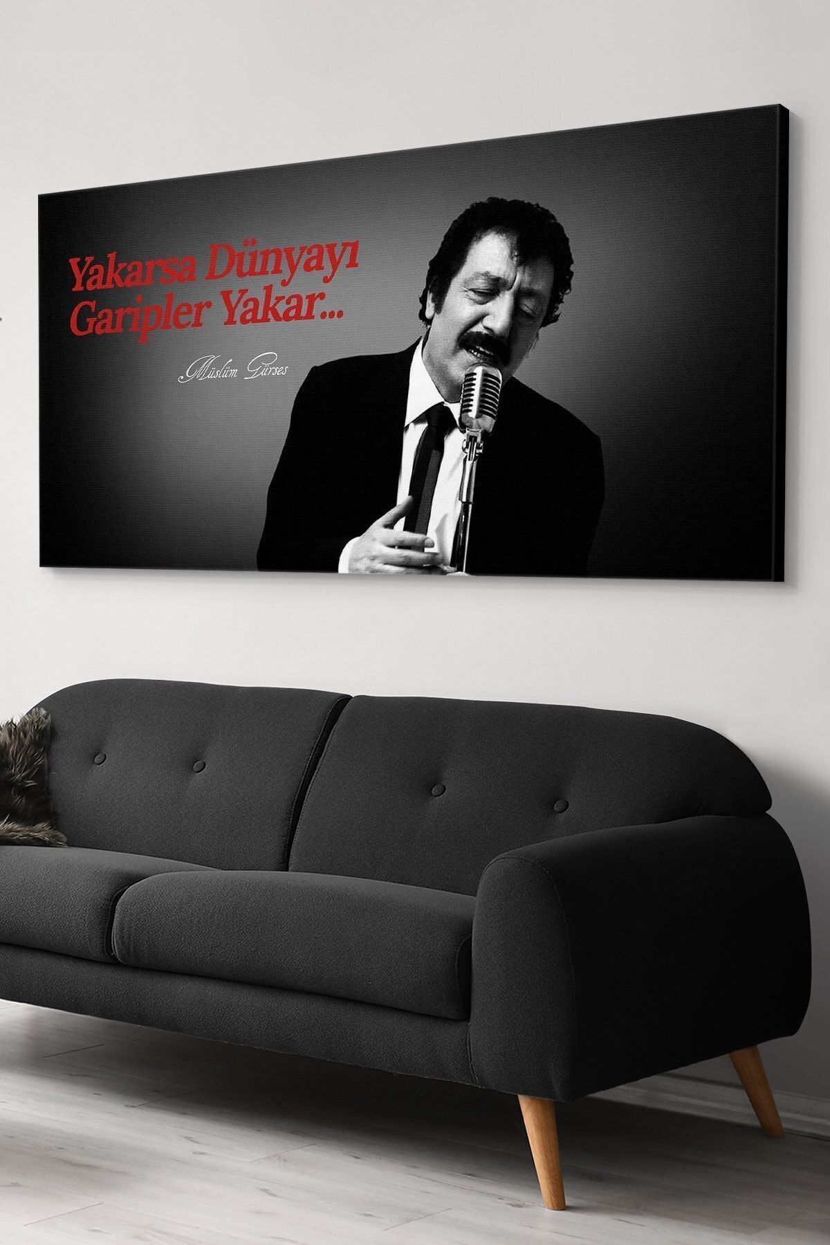 Evinemoda-Müslüm Gürses if It Burns It Burns the World Weirdly Canvas-Canvas Painting 4