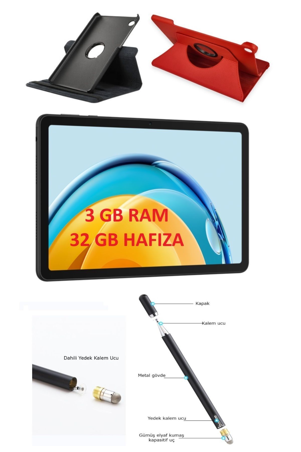 Huawei Matepad Se 3/32 Gb Tablet Mot Acsesuar 360 Kılıf Kalem