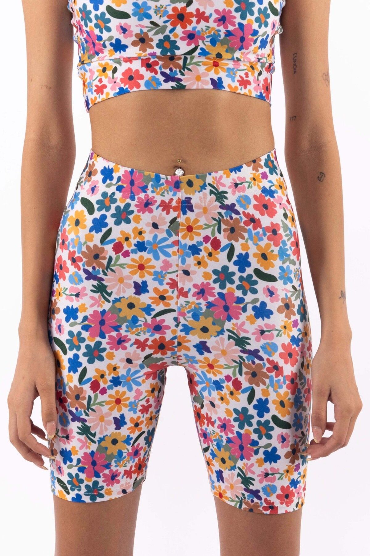 Coredra Colanți De Damă Cu Modele Florale Femeie - S