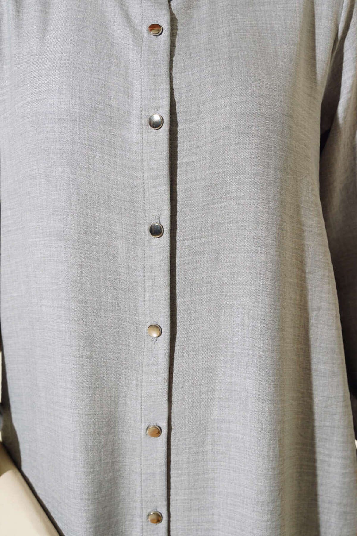 Terrenova-Judge Collar and Buttoned Double Tunic Set 4