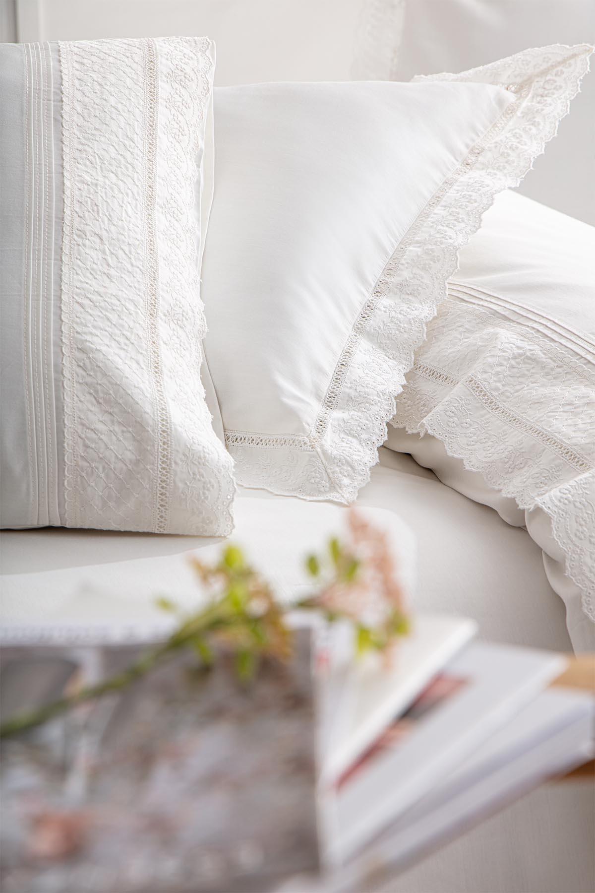 سرویس روتختی سایز بزرگ  بژ اکوکاتنEcocotton | NVRLVA240x220-R004 اورجینال - تصویر 3