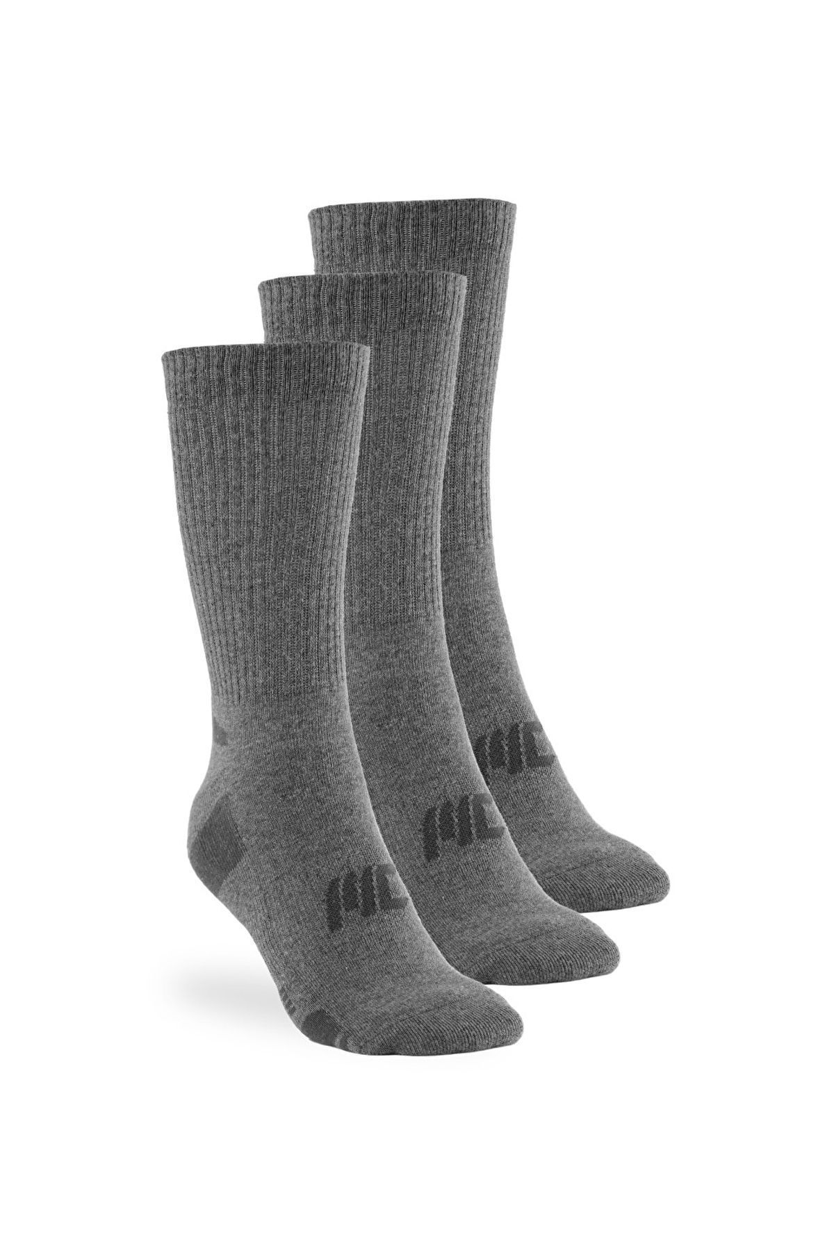 MUSCLECLOTH Длинные носки Stay Fresh, 3 пары серых 17166