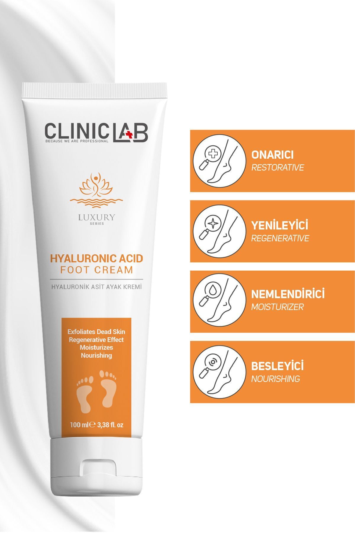Cliniclab-Intensive Repairing and Nourishing Foot Cream 100 ml 2