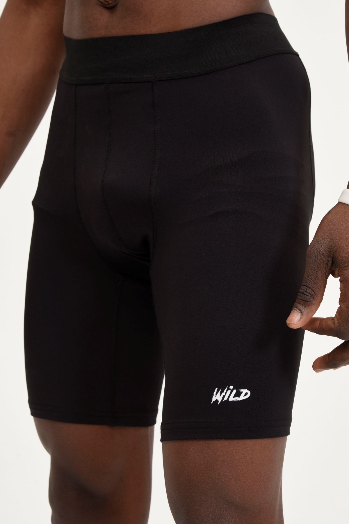 Wild Athletic Erkek Siyah Kısa Dizüstü Spor Tayt