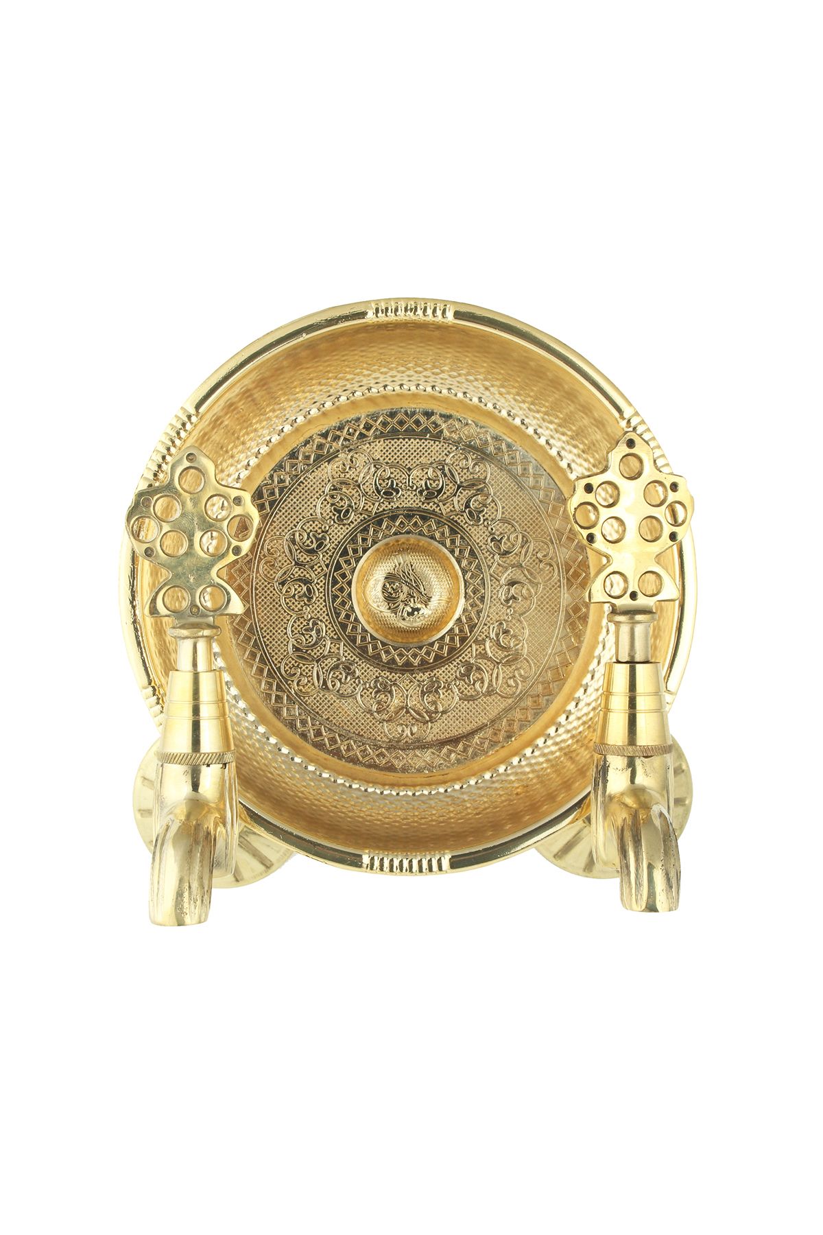 İkili Hamam Taslı Lüx Sarı Osmanlı Musluk (2 MUSLUK 1 HAMAM TASI)