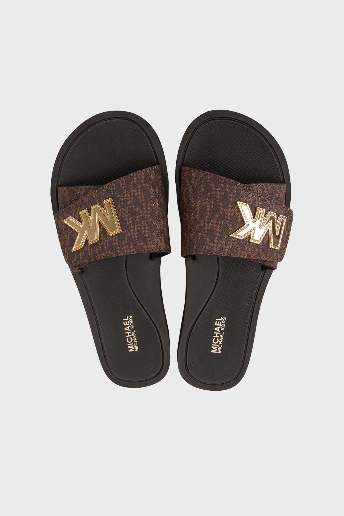 Michael Kors-Slippers with Logo - 49S9PLFA1B200 Model 5
