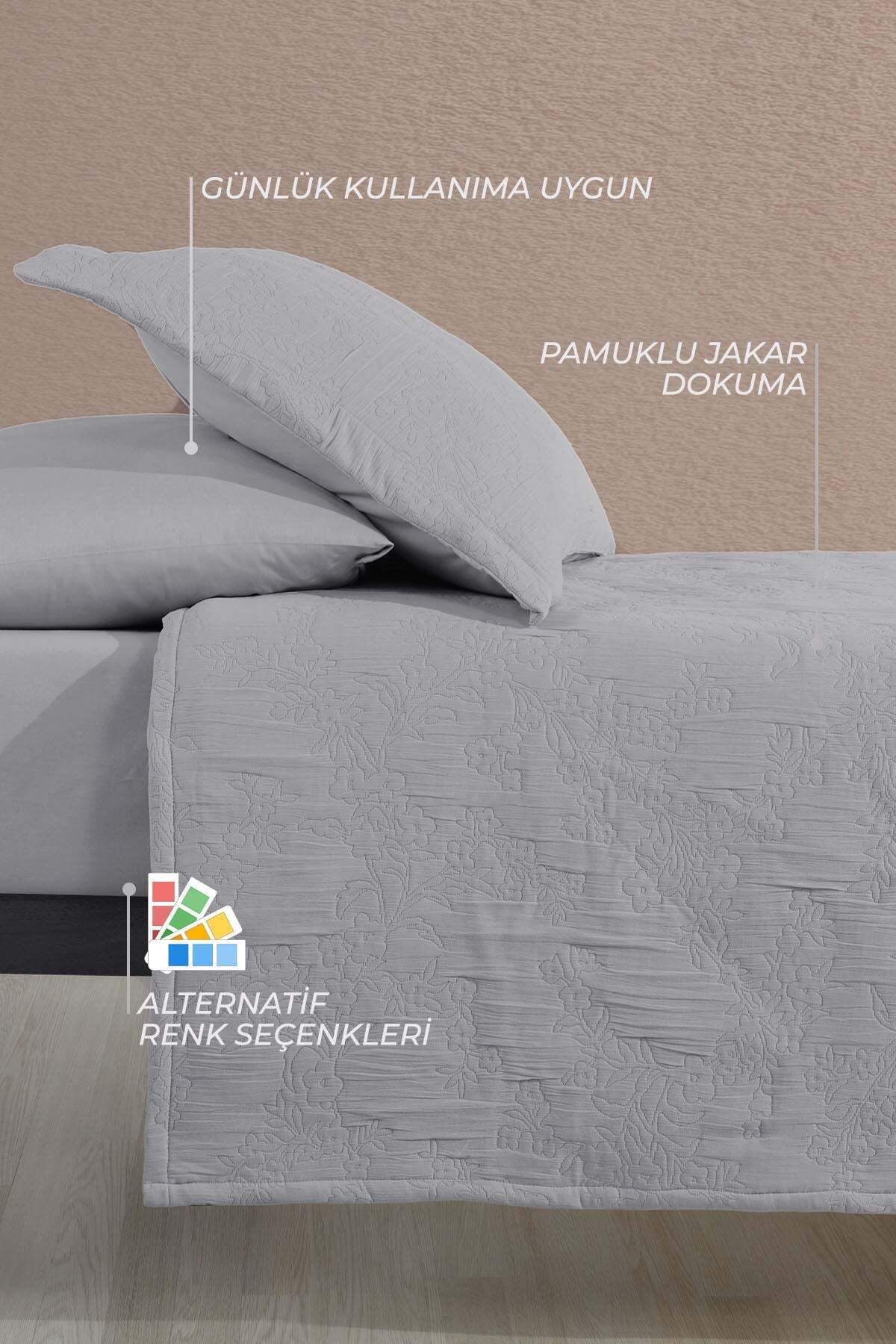 Elart-Gray Double Nice Bedspread 2
